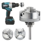1 Set Z011 3-JAW Lathe Chuck 4-JAW Lathe Chuck Woodworking Accurate Power Tool For MINI Lathe Connecting Rod Three Four Jaw Chuc