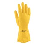 Tru Touch Yellow Rubber Household Gloves - Yellow L