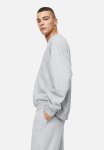 Relaxed Fit Sweatshirt - Light Grey Marl