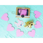 Kikki & Frankie Bunting Pink Hearts