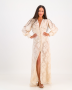 Button Front Dress Braziliian Sand - S / Brown
