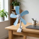 5 Blade Cooling Plastic Handheld Fan