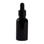 30ML Black Glass Aromatherapy Bottle With Pipette - Matt Black 18 78