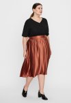 Itabs 2 4 Sleeve Midi Dress - Black & Rust