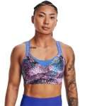 Women's Ua Infinity High Printed Sports Bra - Pink Punk Md