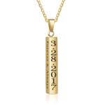 CNE104429 - Gold Stainless Steel Personalized Necklace With Up To 4 Names