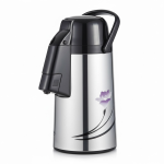 Stainless Steel Thermal Pump Pot Vaccum Flask For Cold Or Hot Beverages