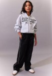 Piping-detail Track Pants - Black & White