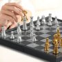 Foldable Magnetic Chess Travel Portable Desktop Game Family Party Christmas Thanksgiving Gift Christmas Halloween Gift