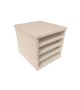 Belfast 4-TIER Letter Tray - White