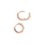 Round - Square Profile - Hinged Sleepers In Rose Gold