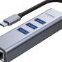 Unitek USB3.0 Type-c 3-PORT USB Hub With Gigabit Ethernet H1904A
