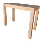Kansas Bar Table 1500X700X1100H 10X10LEGS - Raw - Mb Pine
