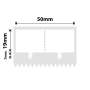 NB587 - NIIMBOT - K2 / K3 - 50X19+7MM - 1 030 WHITE JEWELLERY WITH HOLE LABELS