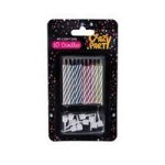 Birthday Candles - Re-lighting - Assorted Colours - 1- Piece - 8 Pack