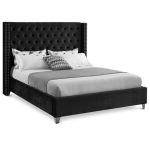 Kimberly Sleigh Bed Double -black