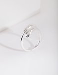 Silver Wrap Around Ring - M l