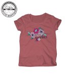Girls Wild Bouquet Tee - Burnt Coral - 13 14