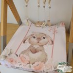 Changing Mat Cover Soft Rose Bunny Girl