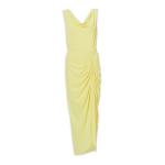 Yellow Cowl Bon Bon Dress