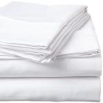 500 Thread Count Sateen Egyptian Cotton Flat Sheet White - Super King 300X270CM
