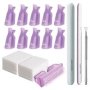 Gel Nail Polish Remover Tool Kit Purple