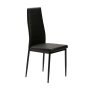 Vividitto - Grace Touch Dining Leather Chair - Black