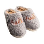 Slippers Ladies Hello Grey Size 5-6