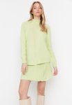 Sweater Frilly Skirt Knitwear Bottom-top Set - Mint