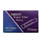 Zaptor 50 Paper Clips 77MM Silver