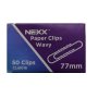 Zaptor 50 Paper Clips 77MM Silver