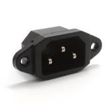 Iec Kettle Panel Mount Male - Male P m