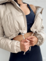 Baby Puffer Crop Jacket - Stone - Small