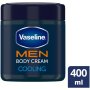 Vaseline MEN Moisturizing Body Cream For Dry Skin Cooling 400ML