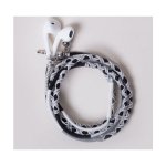 Larry's Digital Accessories - Woven Earphones - Black/white - 3.5MM Jack Aux