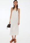 Tie-detail Throw-on Dress - Cream Floral