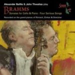 Brahms: Sonatas For Cello & Piano four Serious Songs Cd
