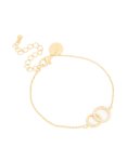 Goldair Gold Plated Cubic Zirconia Linked Circle Bracelet