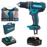 Makita - Cordless Impact Drill Kit DHP482ZJ And Alpen Drill Bits 22 Pieces
