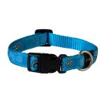 Rogz Fancy Dress Dog Collars - Scooter Medium Turquoise Paw