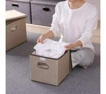 Eyelet Foldable Box Shaped Storage Organiser - Purple