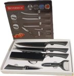 Top Trader 1 Piece Stainless Steel Multipurpose Black Universal Knife Set