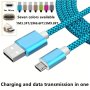 Nylon Woven Charging Data Cable Mobile Phone Charging Cable Car Charging Cable Suitable For Android Micro USB Interface Data Transmission 1M100.58CM/2M201.17CM/3M298.7CM