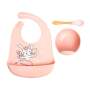 Baby 3PC Silicon Feeding Pink