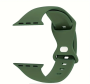 Strap For Apple Iwatch Band 42MM 44MM 45MM 49MM Soft Silicone Clover Green