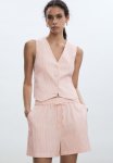 Bermuda Shorts Flor - Light Pastel Pink