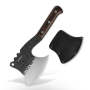 Lifespace Butcher Axe Cleaver Knife With Wenge Handle & Sheath