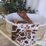 Wrap Set Swaddle Set Nguni Brown