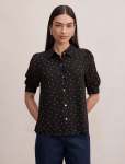 Faye Short Sleeve Blouse - 18 Dark Luxton Spot