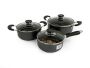 Lily Non Stick Casserole Pots And Sauce Pan Combo 6PC Set
